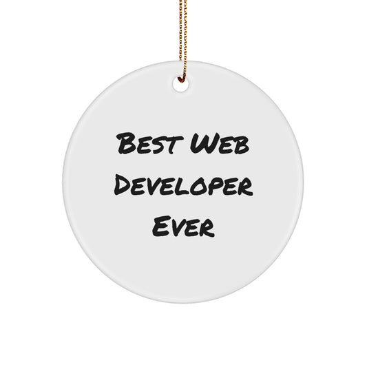 Web Developer Christmas Ornament for Him Best Web Developer Ever Gift - Image 1