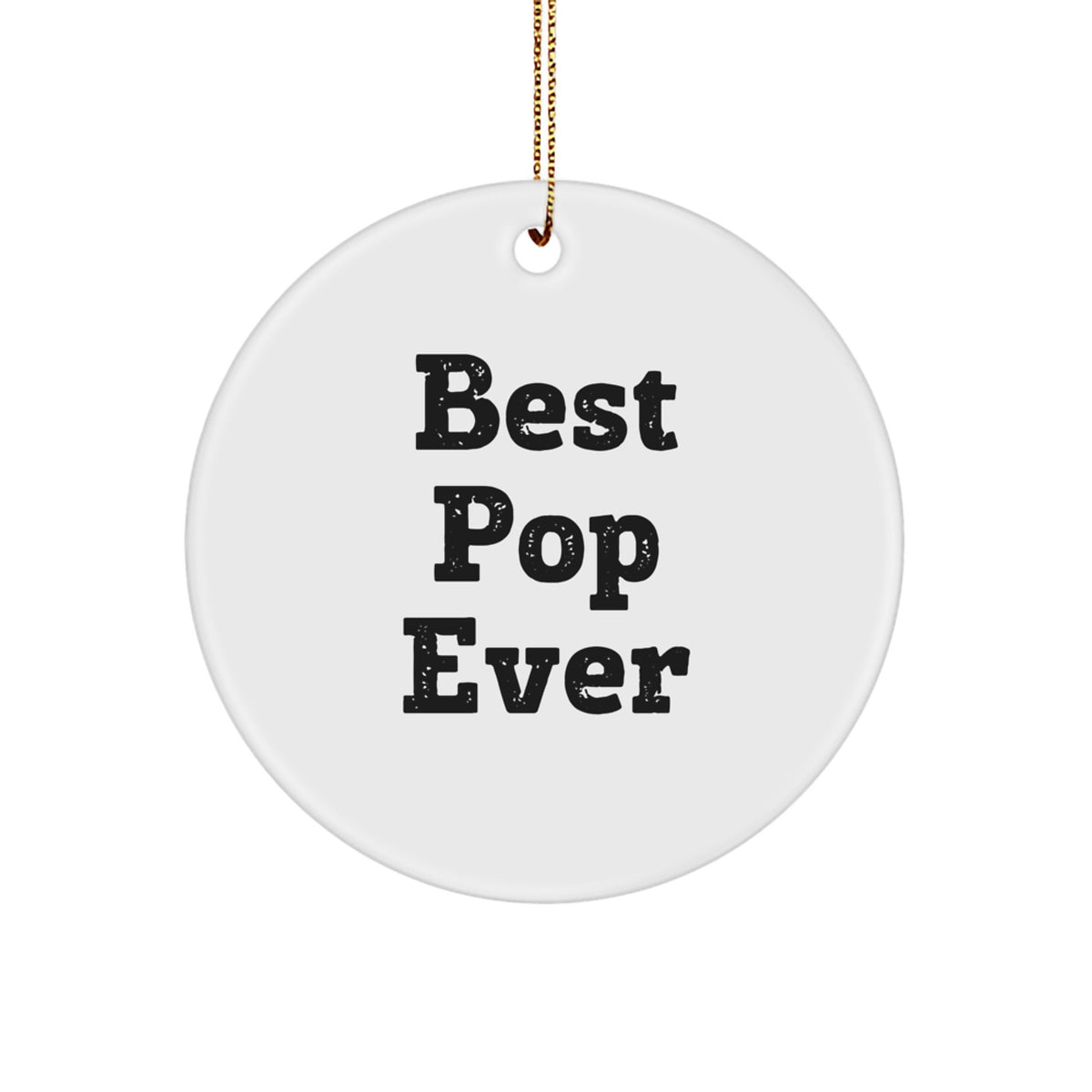 MDF Circle Christmas Ornament for a Husband Idea Gift - Image 1
