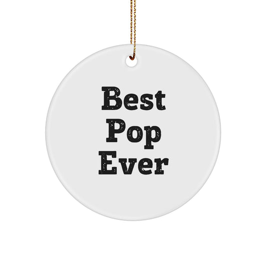MDF Circle Christmas Ornament for a Husband Idea Gift - Image 1