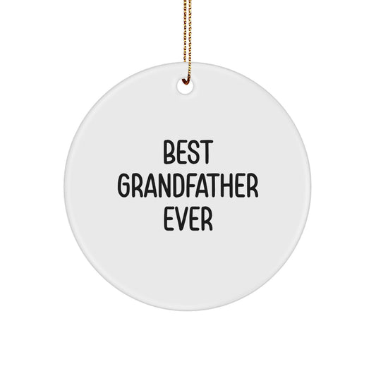 Christmas Gift Ornament Surprise for an Uncle Best Grandfather Ever - Image 1