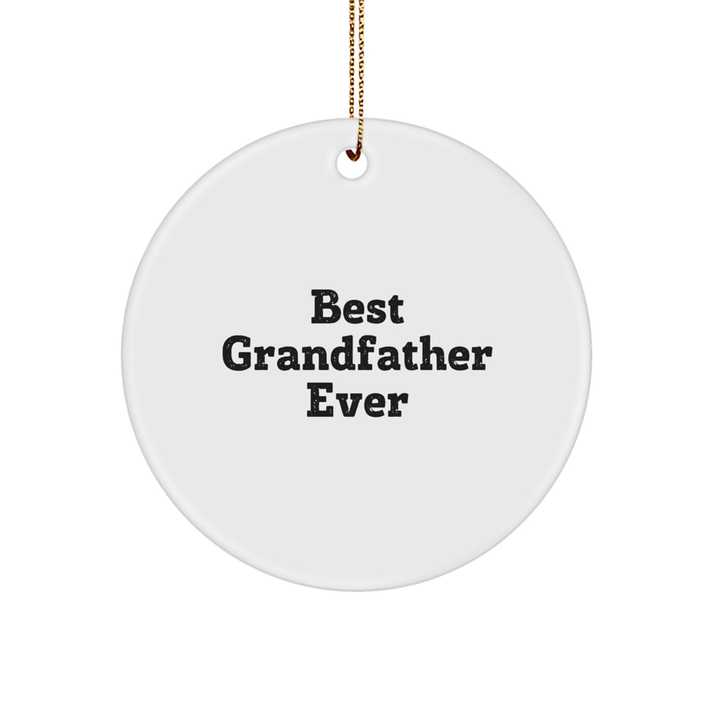Christmas Gift Ornament for Dad – Best Grandfather Ever Keepsake - Image 1