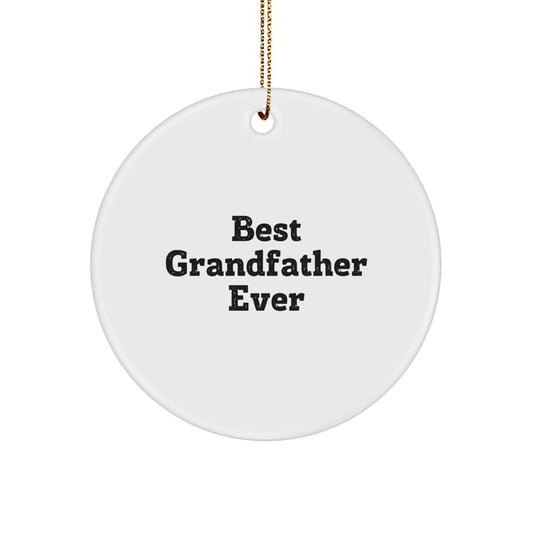 Christmas Gift Ornament for Dad – Best Grandfather Ever Keepsake - Image 1