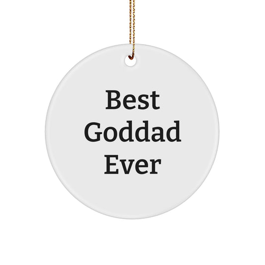 Goddad Keepsake Bright Holiday Christmas Ornament for Him Gift - Image 1