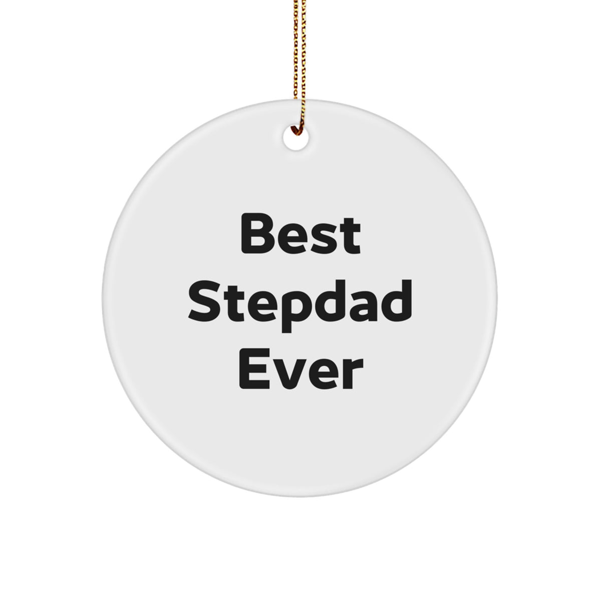Stepdad Christmas Ornament Keepsake for Him Gift Best Stepdad Ever - Image 1