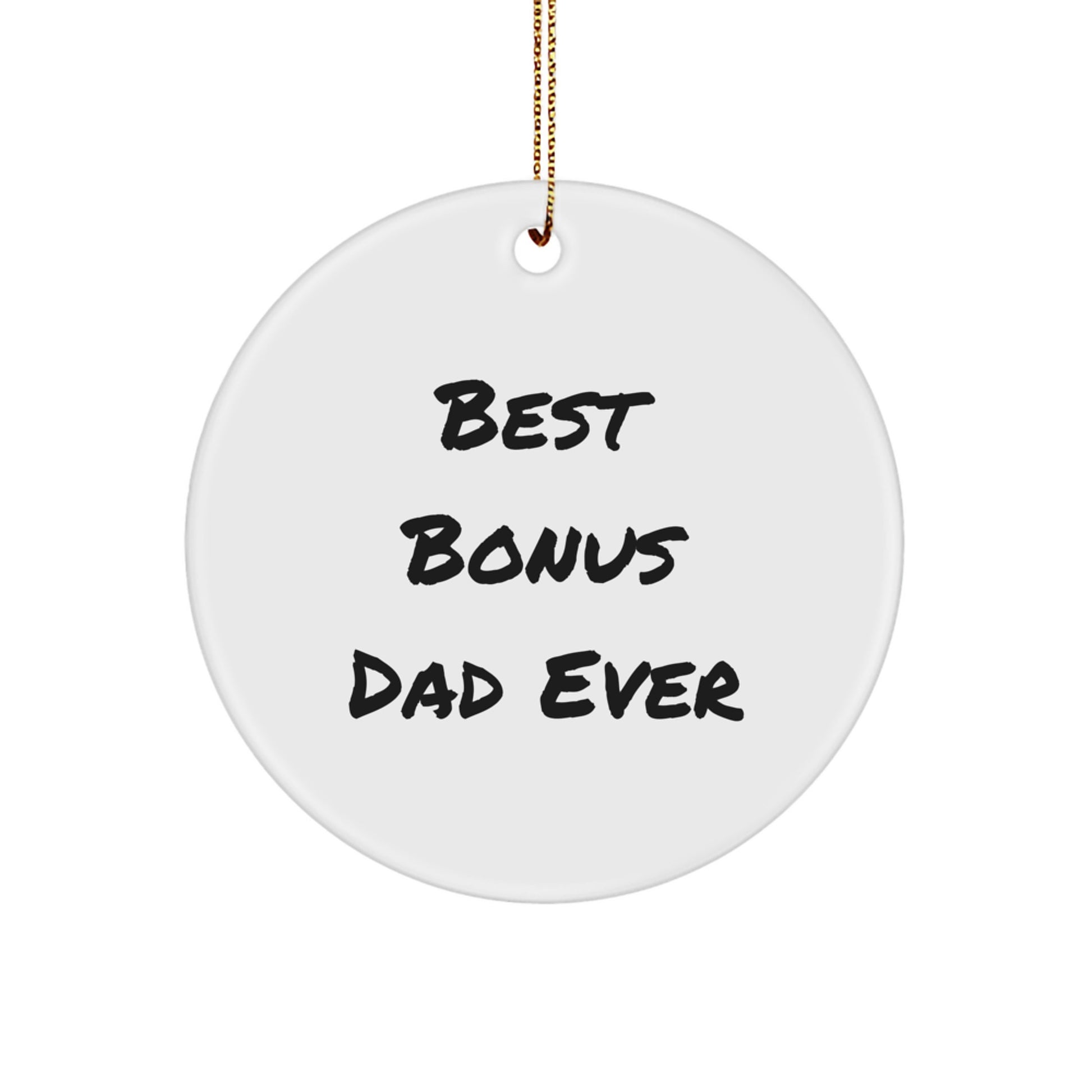 Bonus Dad Keepsake Christmas Ornament for Him Gift - Image 1