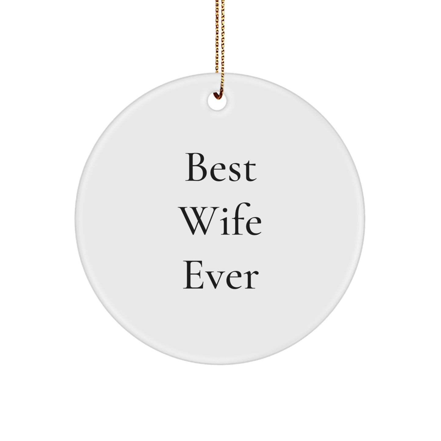 Favorite Wife Circle Ornament Christmas Gift - Image 1