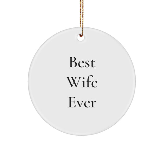 Favorite Wife Circle Ornament Christmas Gift - Image 1