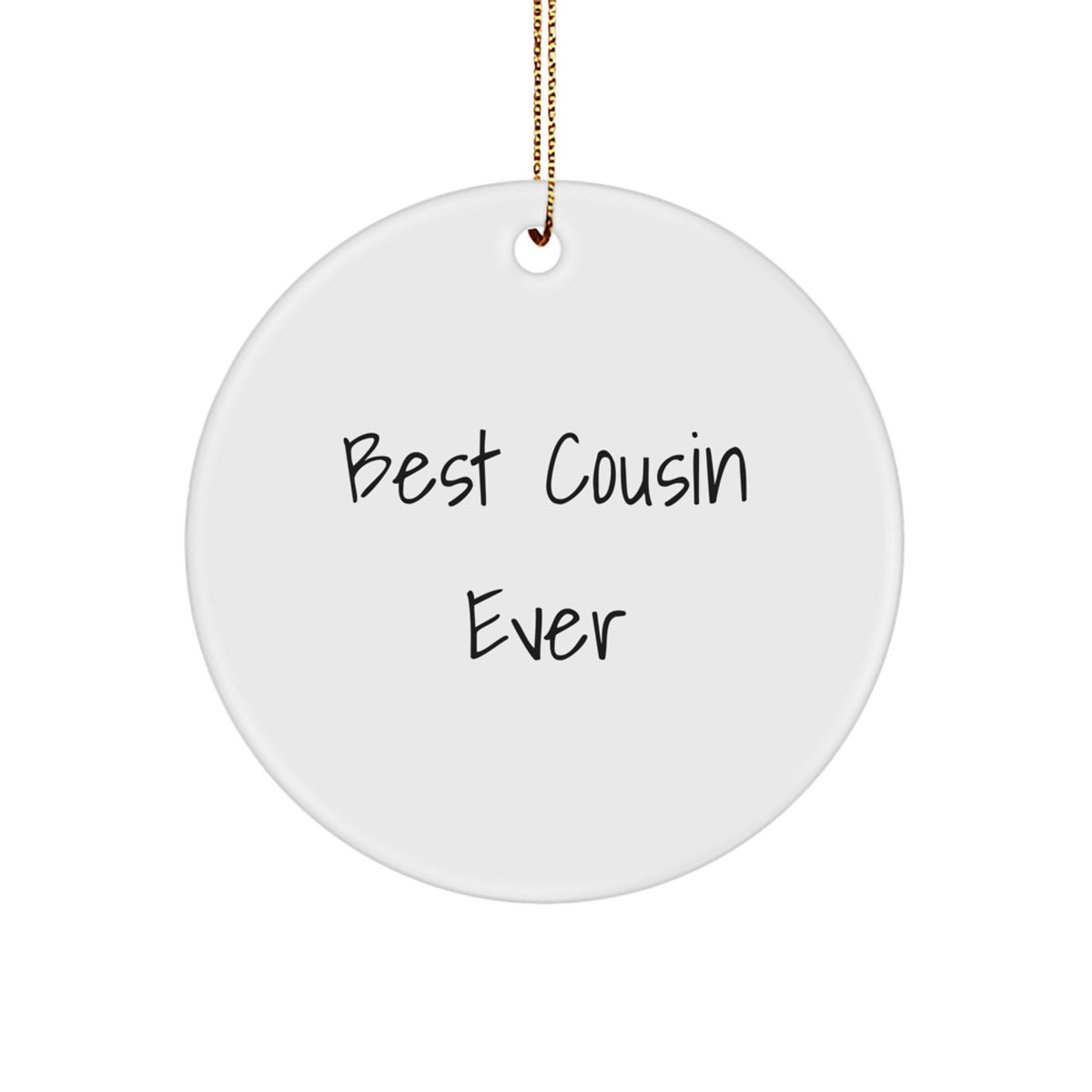 Best Cousin Ever Christmas Ornament Keepsake for Him Gift - Image 1