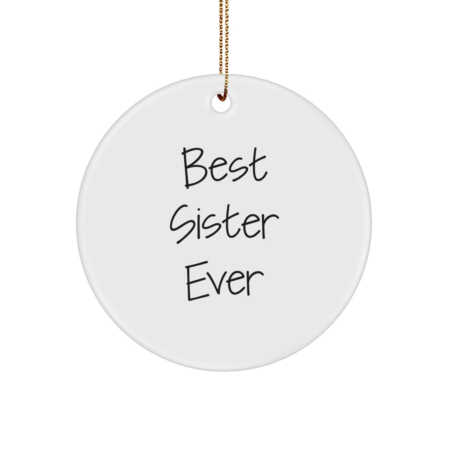 Sister Keepsake Christmas Ornament for Her Gift - Image 1
