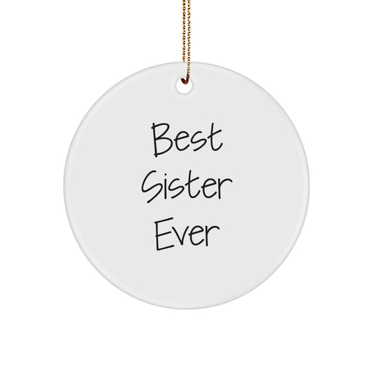 Sister Keepsake Christmas Ornament for Her Gift - Image 1