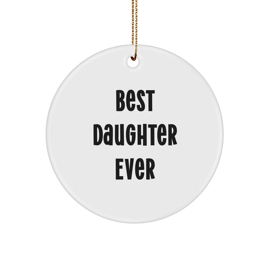 Christmas Gift for Mom Daughter Circle Ornament Present - Image 1