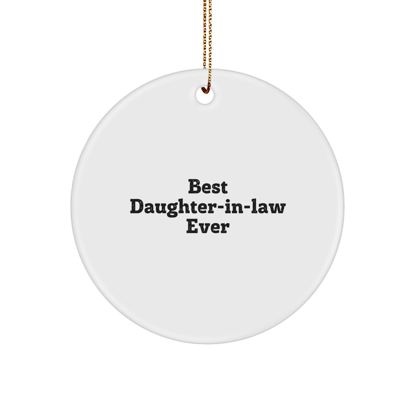 Favorite Daughter-in-law Circle Ornament Christmas Gift for Kids - Image 1