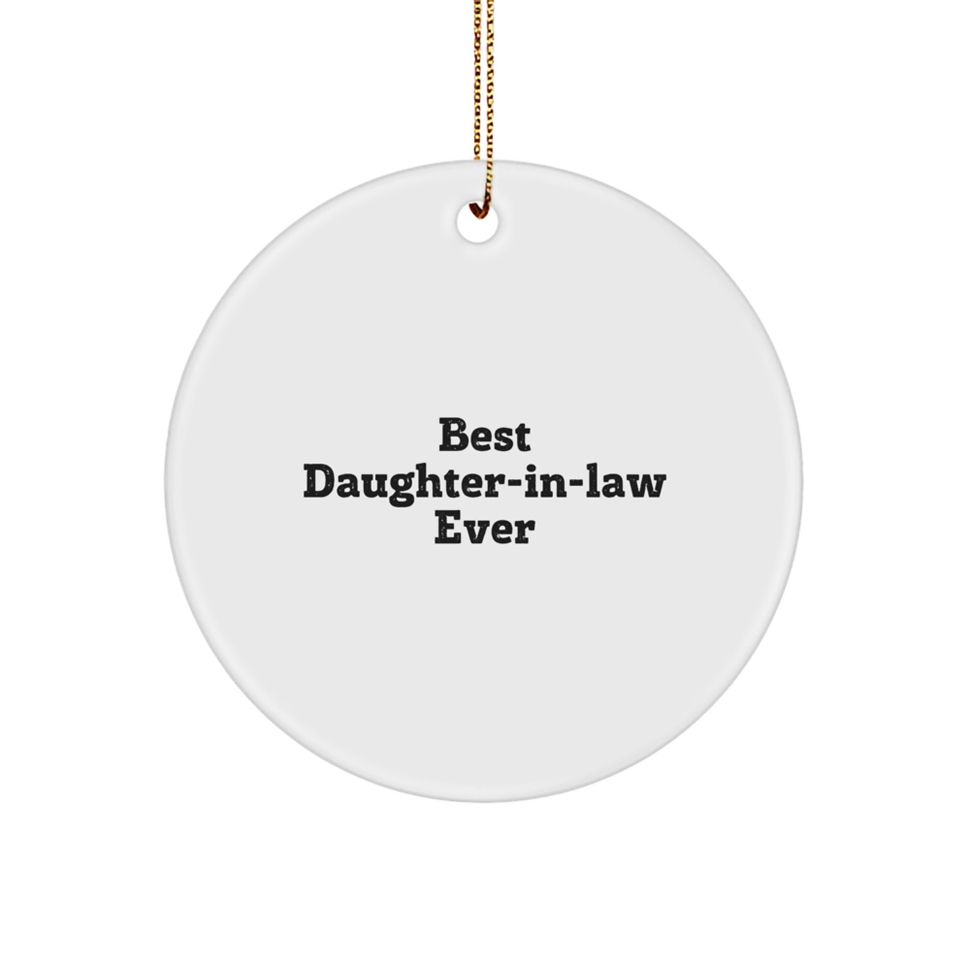 Favorite Daughter-in-law Circle Ornament Christmas Gift for Kids - Image 1