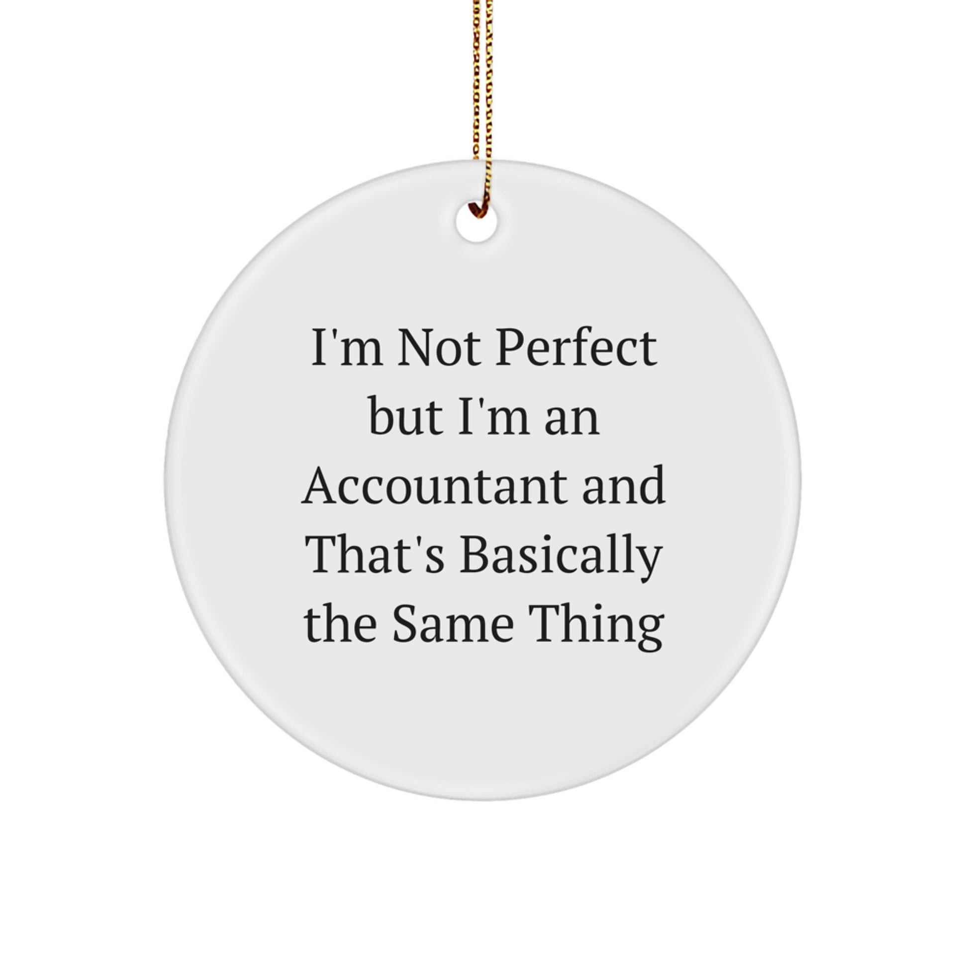 Accountant Keepsake Christmas Ornament for Him Gift - Image 1