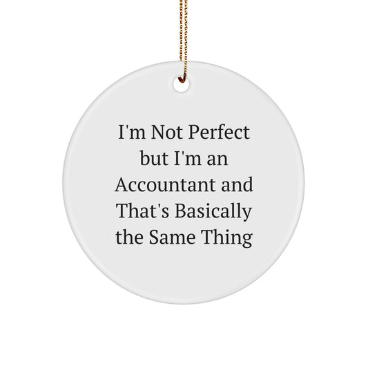 Accountant Keepsake Christmas Ornament for Him Gift - Image 1