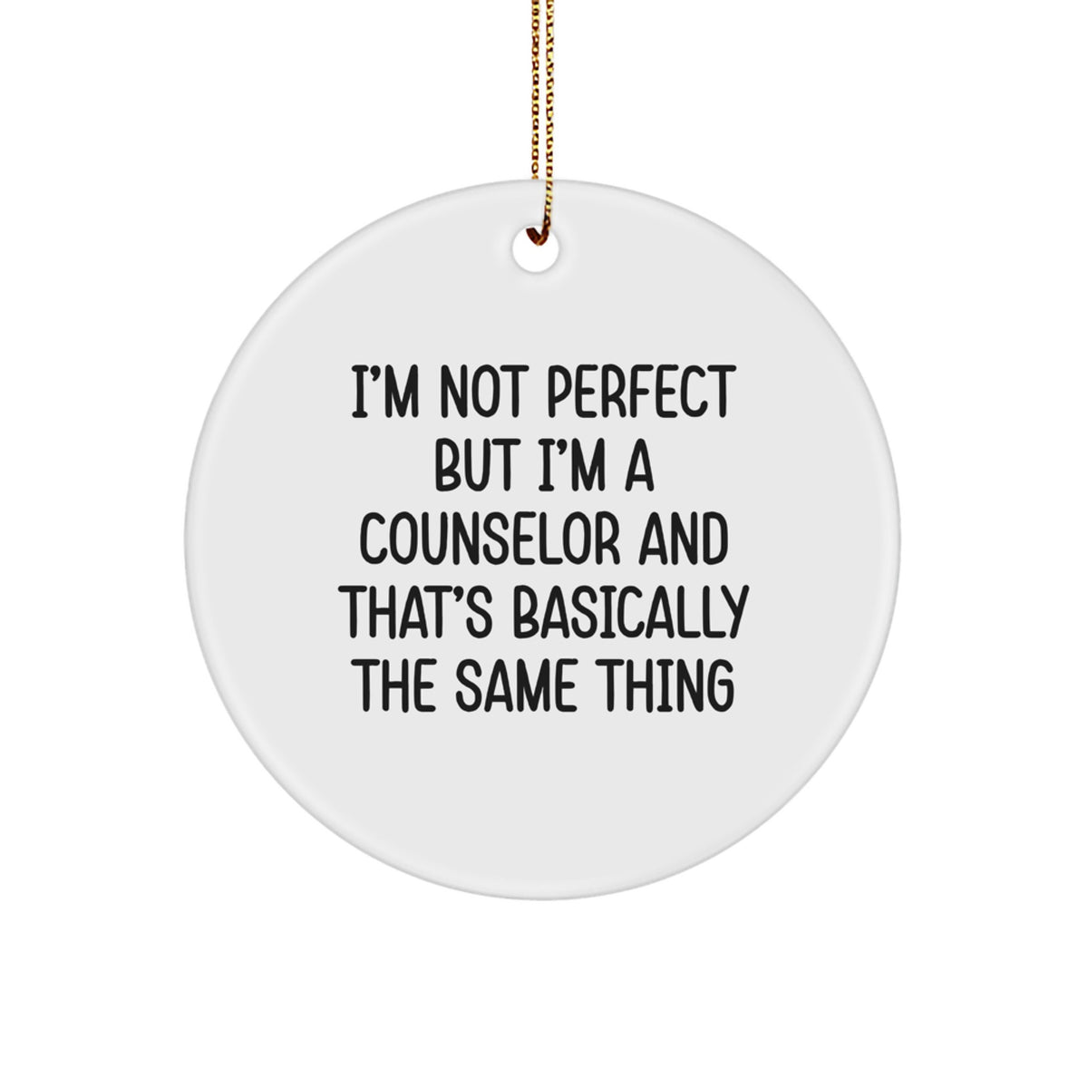 Counselor Keepsake Christmas Ornament for Him Gift - Image 1