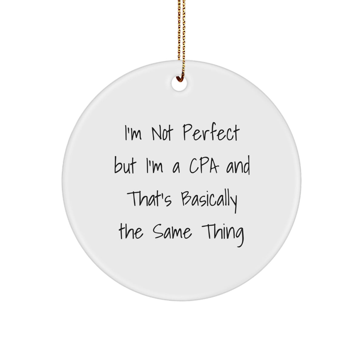Cpa Keepsake Professional Pride Holiday Christmas Ornament for Him Gift - Image 1