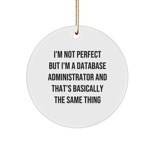 Playful Database Administrator Christmas Ornament for Friends Gift - Image 1
