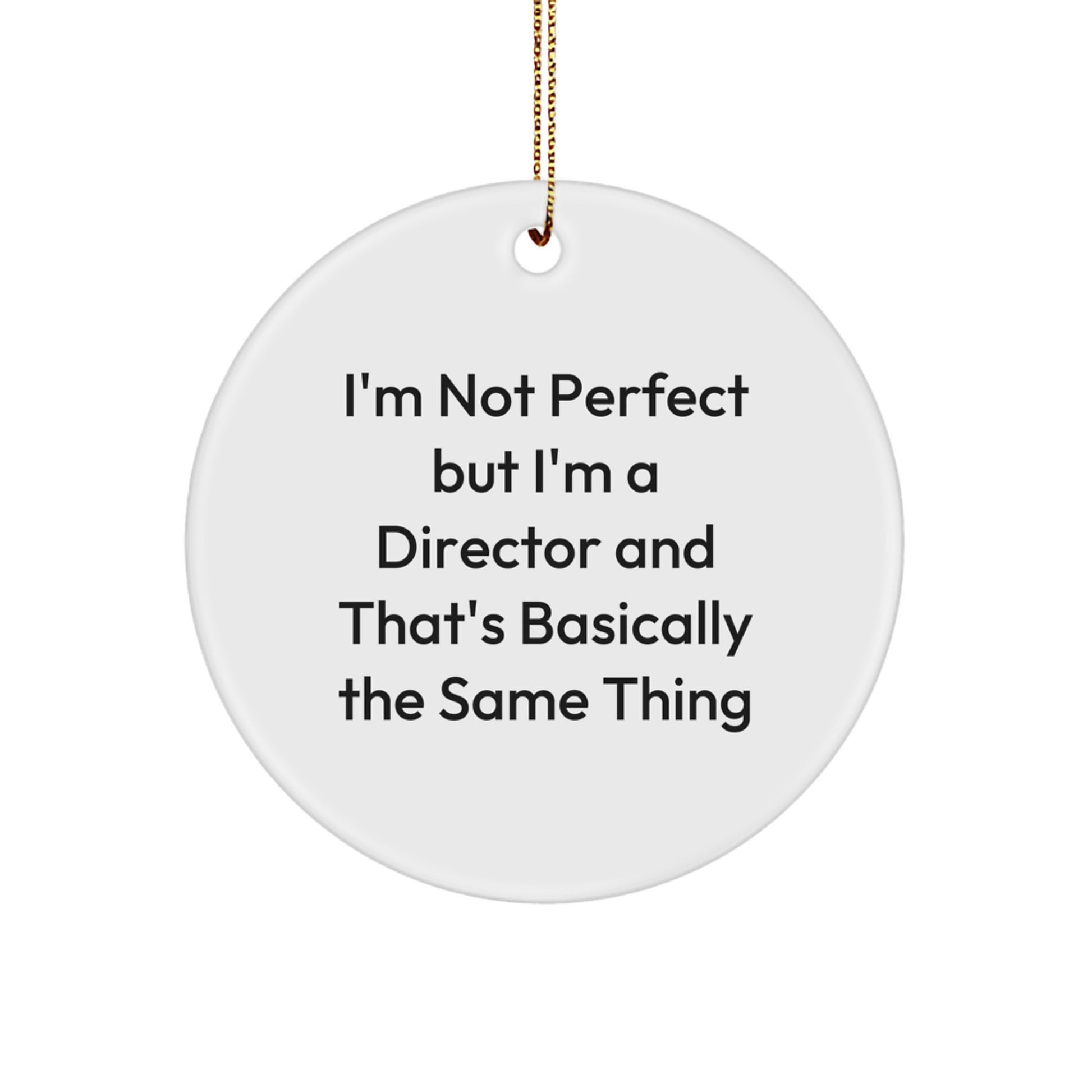 Director Circle Ornament Christmas Gift for Coworkers Idea - Image 1
