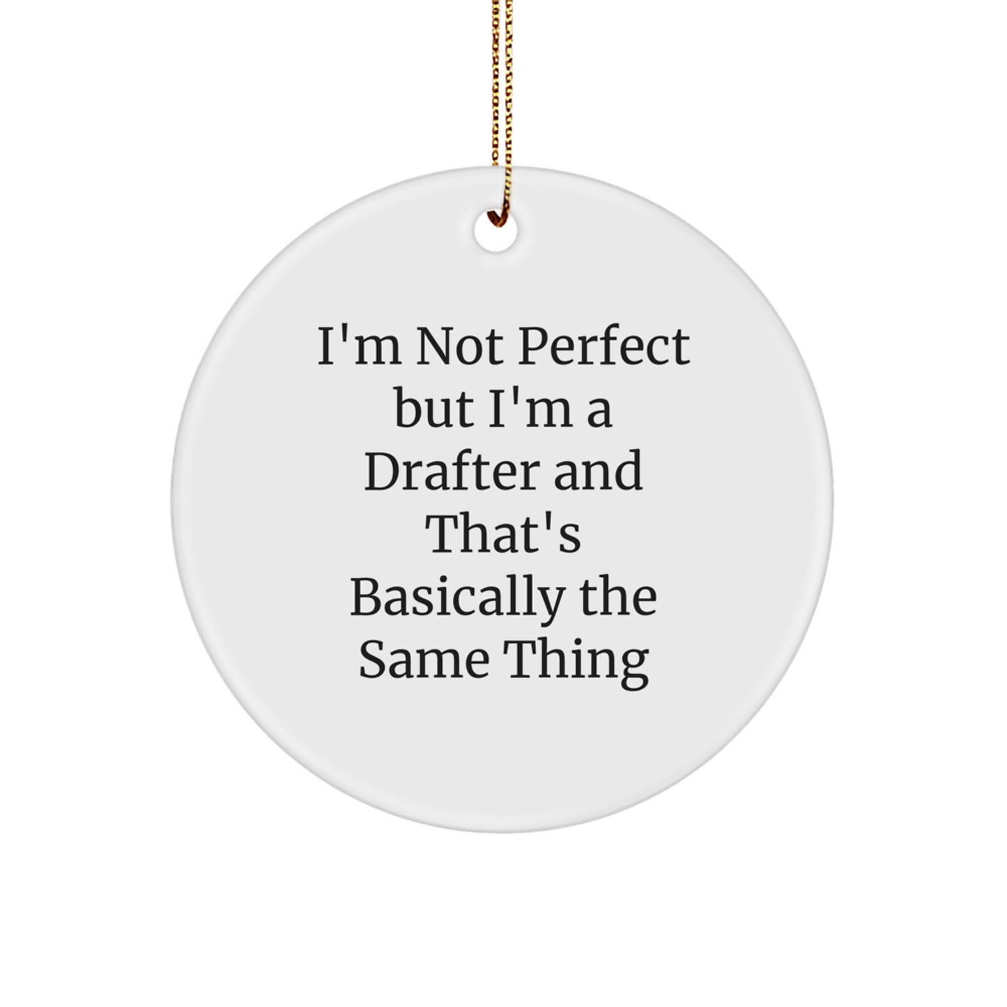 Favorite Kids Drafter Circle Ornament Christmas Gift - Image 1