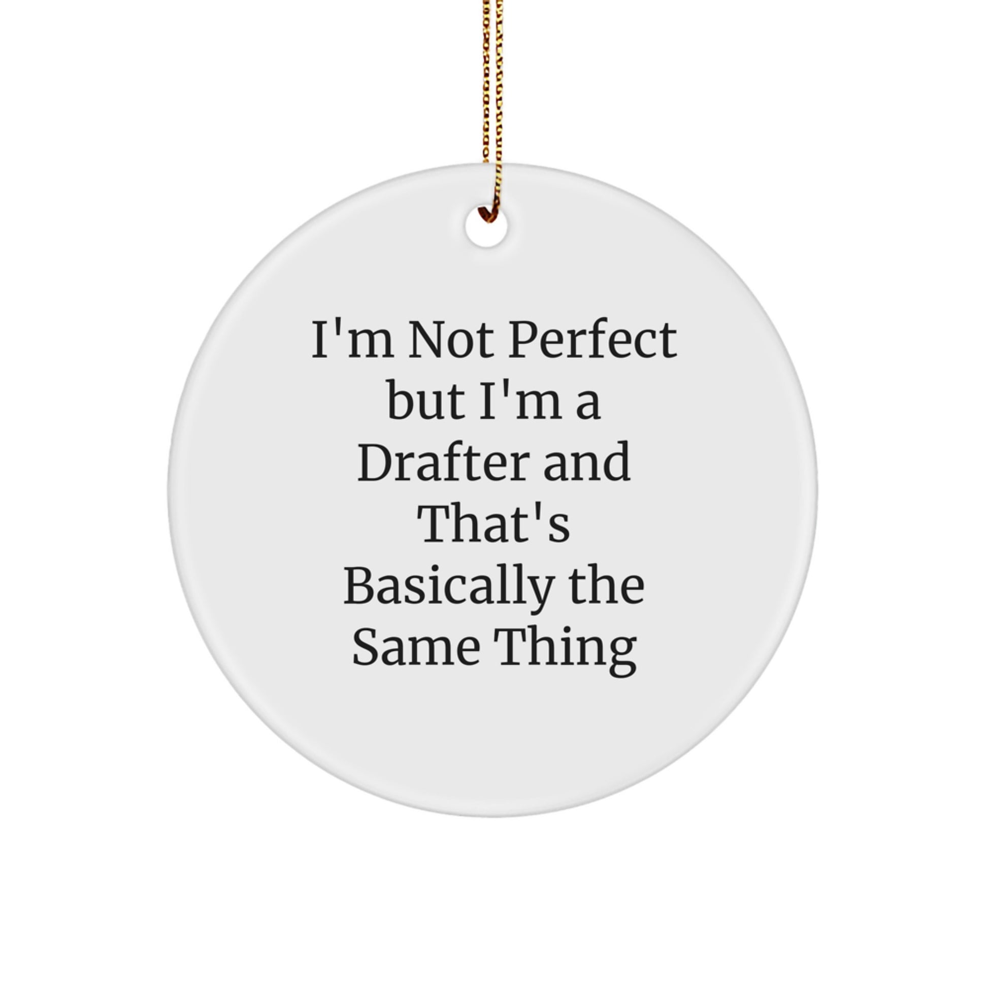 Favorite Kids Drafter Circle Ornament Christmas Gift - Image 1