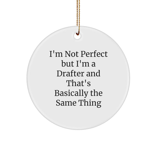Favorite Kids Drafter Circle Ornament Christmas Gift - Image 1