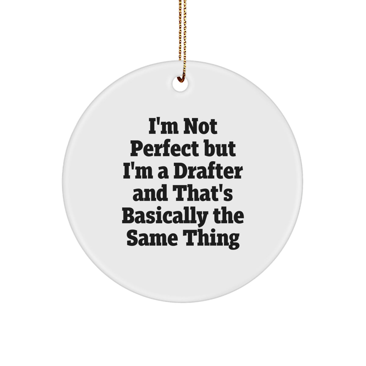Drafter Circle Ornament Idea for Coworkers Christmas Gift - Image 1