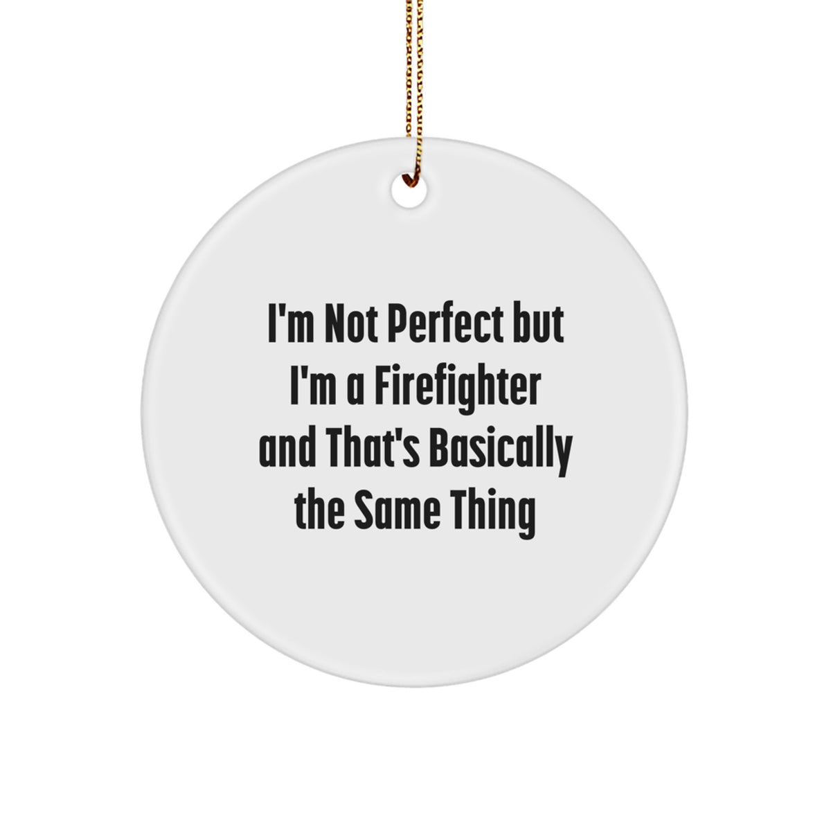 Firefighter Keepsake Christmas Ornament for Him Heroic Pride Gift - Image 1