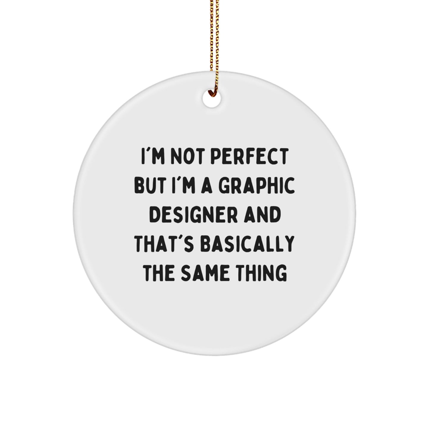 Graphic Designer Keepsake Christmas Ornament for Him Gift - Image 1