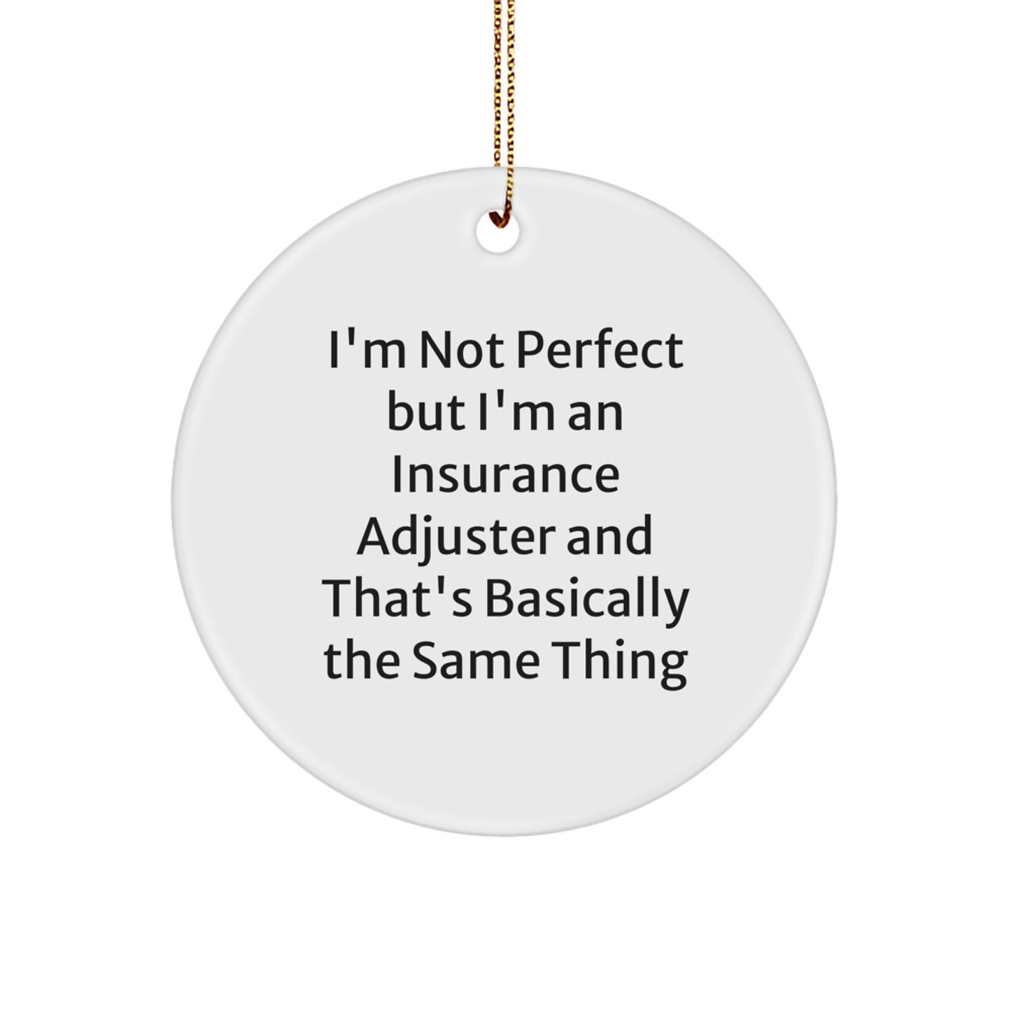 Insurance Adjuster Christmas Ornament Idea for Coworkers Gift - Image 1
