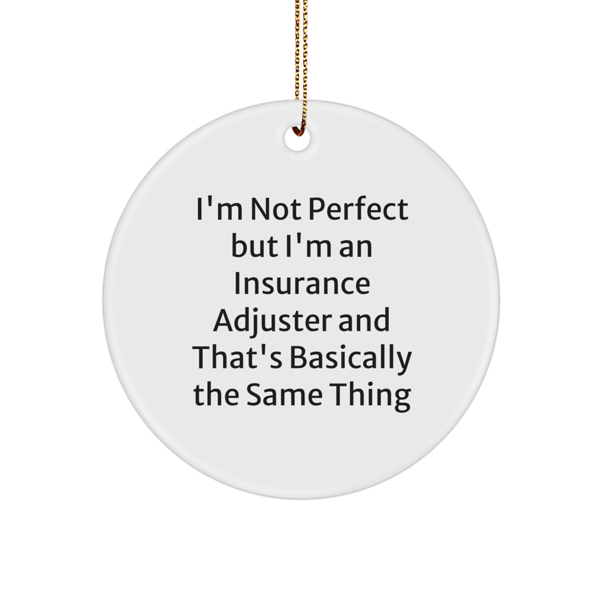 Insurance Adjuster Christmas Ornament Idea for Coworkers Gift - Image 1