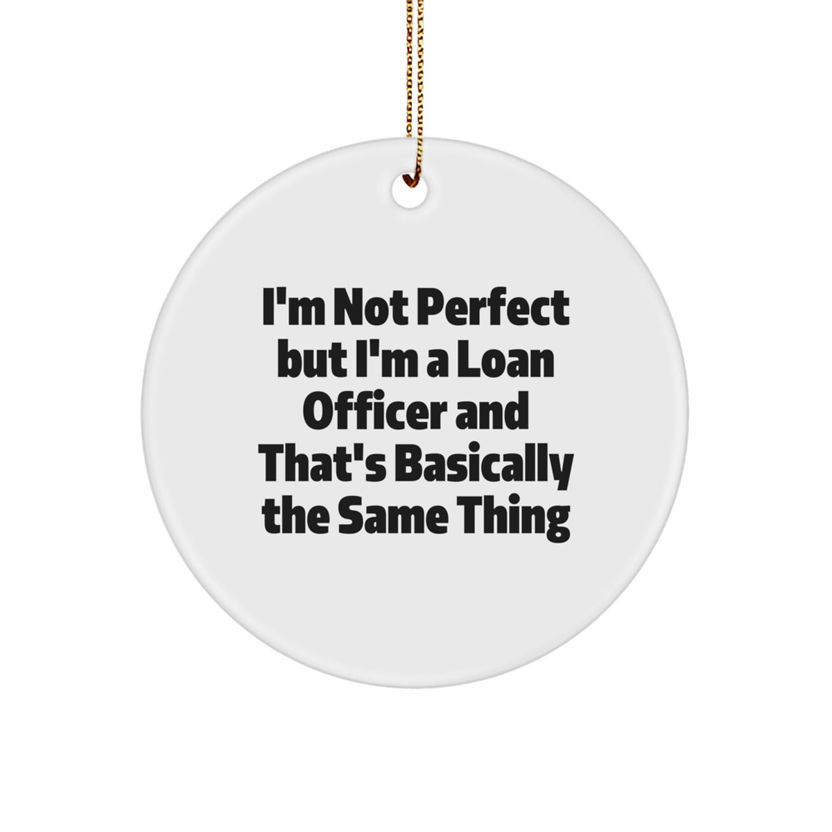 Christmas Gift Loan Officer Circle Ornament for Teens Surprise - Image 1