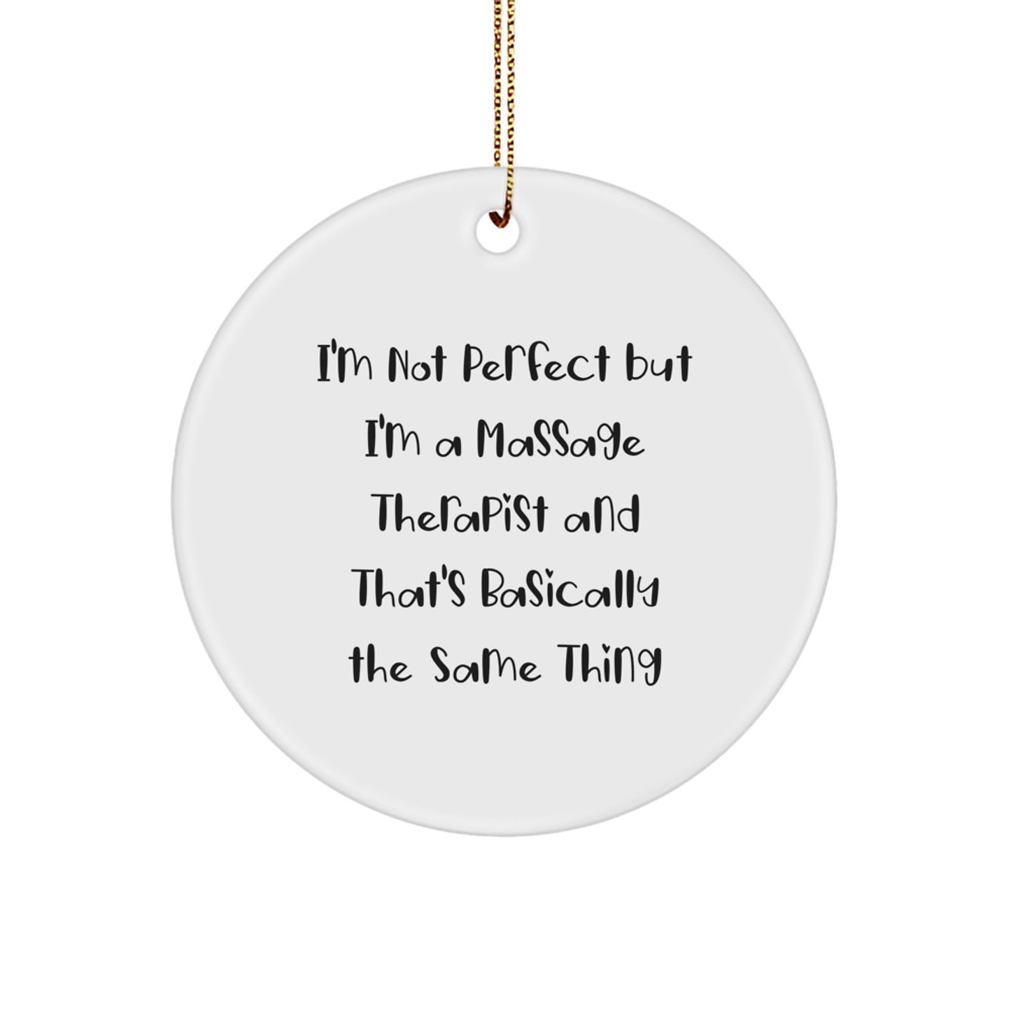 Massage Therapist Keepsake Christmas Ornament for Him Gift - Image 1