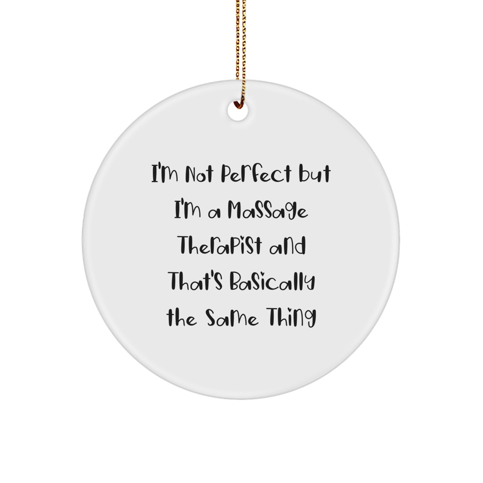 Massage Therapist Keepsake Christmas Ornament for Him Gift - Image 1