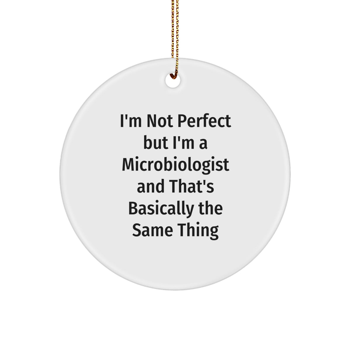 Microbiologist Keepsake Holiday Christmas Ornament for Him Gift - Image 1