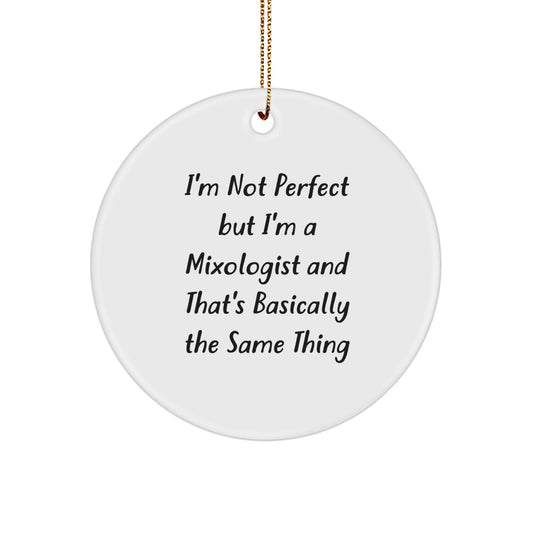 Mixologist Keepsake Christmas Ornament for Him Holiday Gift - Image 1