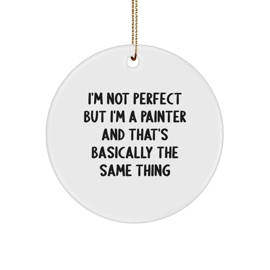 Witty Painter Memento Christmas Ornament for Roommates Gift - Image 1