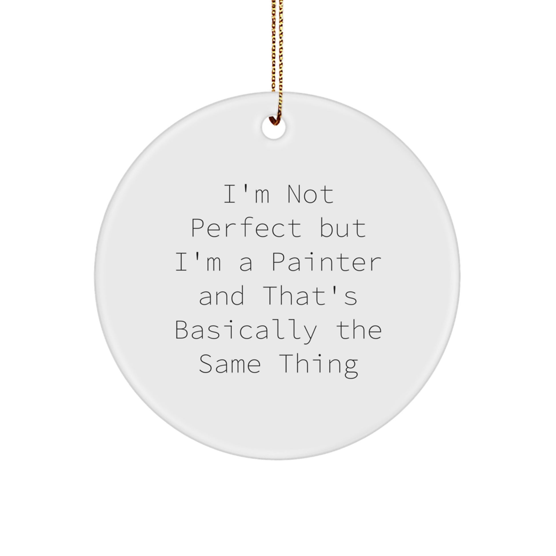Painter Keepsake Christmas Ornament for Him Gift - Holiday Keepsake - Image 1
