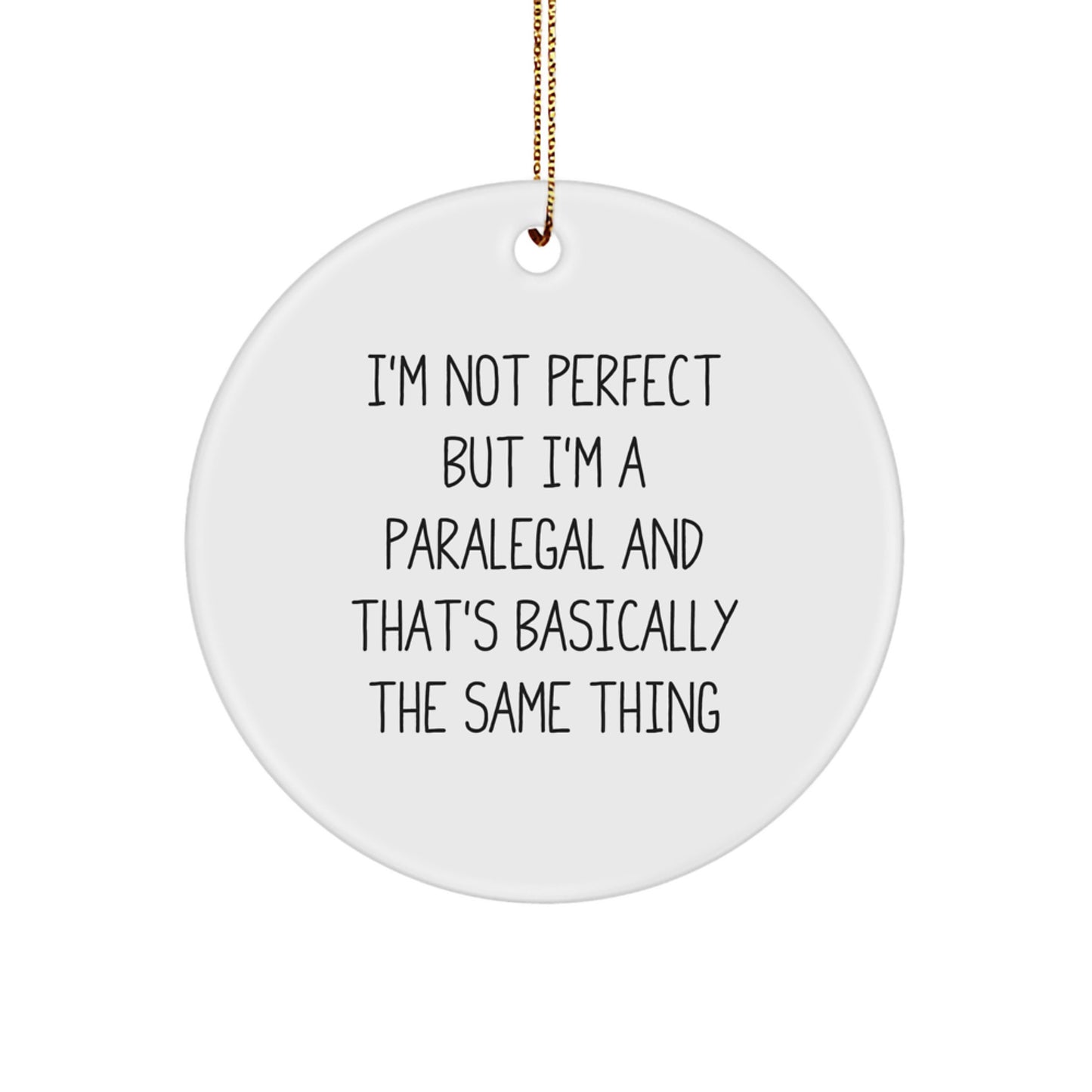 Christmas Gift Paralegal Circle Ornament for Teens Surprise Unique - Image 1