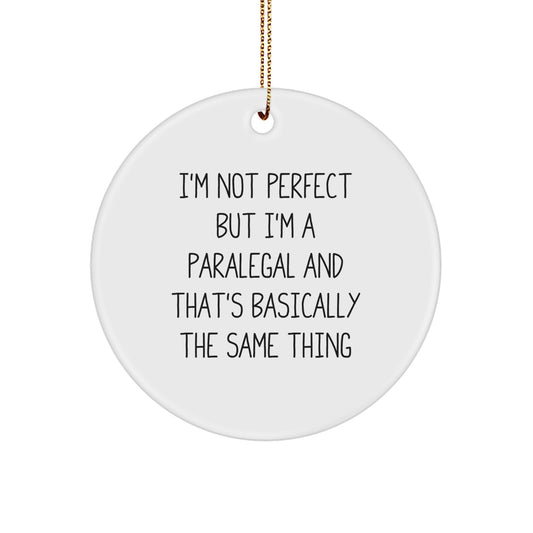Christmas Gift Paralegal Circle Ornament for Teens Surprise Unique - Image 1