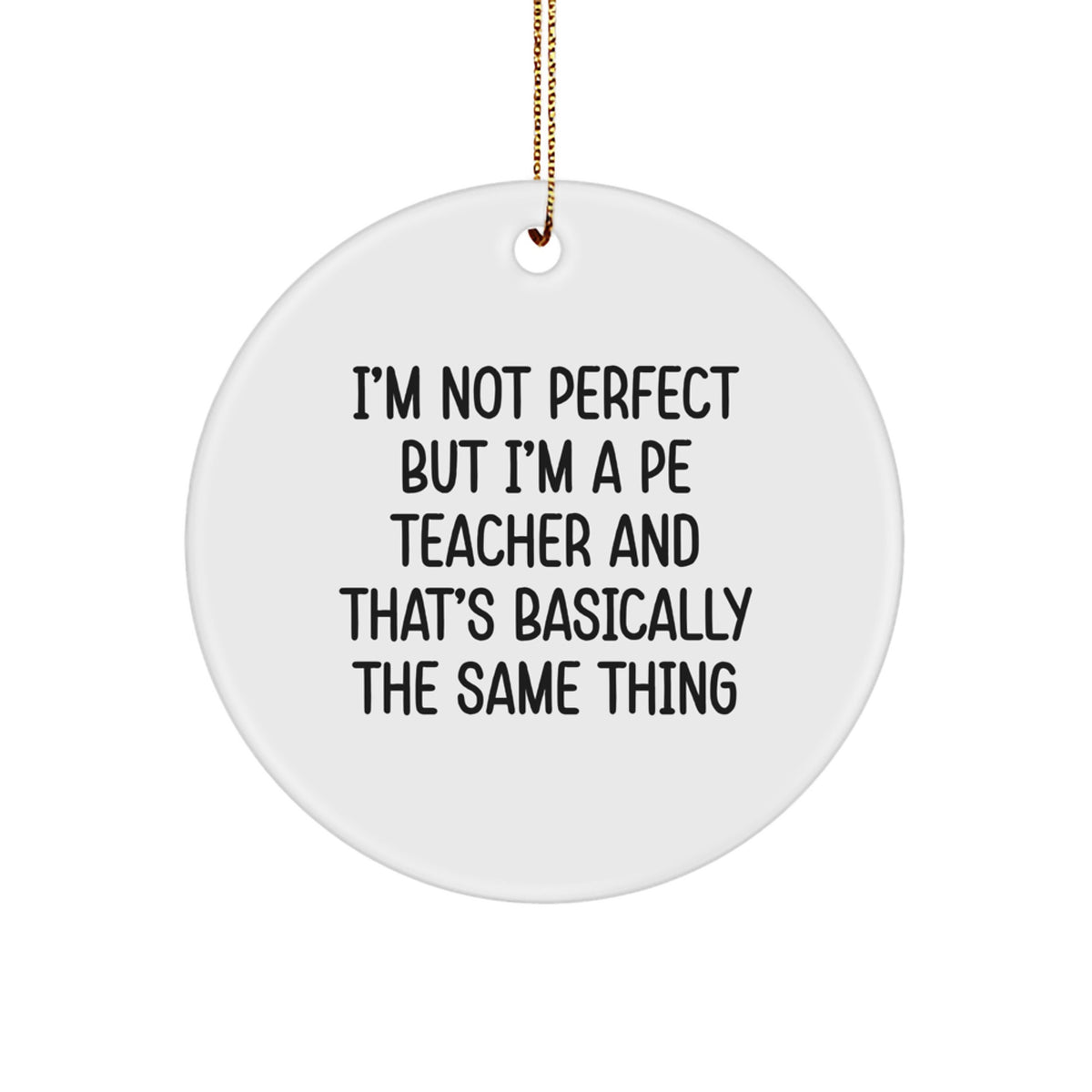 Christmas Gift for Teens PE Teacher Surprise Ornament - Image 1