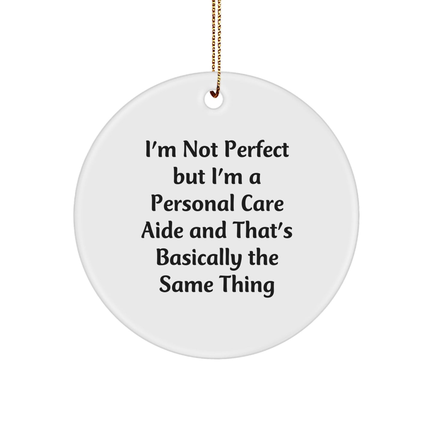 Favorite Personal Care Aide Circle Ornament for Kids Christmas Gift - Image 1