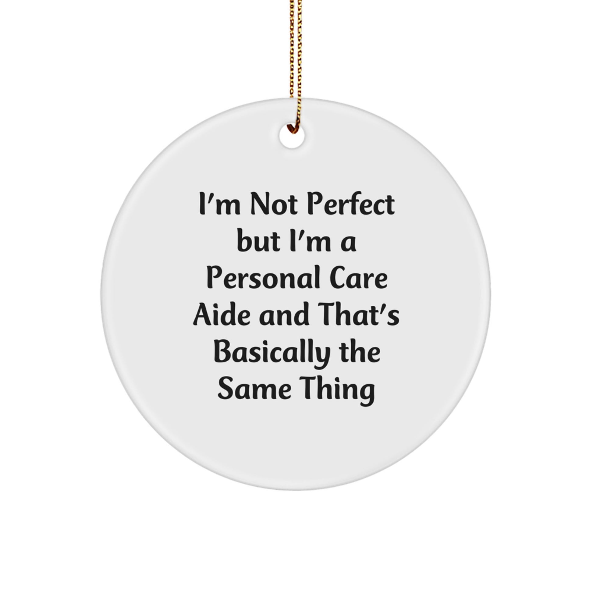 Favorite Personal Care Aide Circle Ornament for Kids Christmas Gift - Image 1