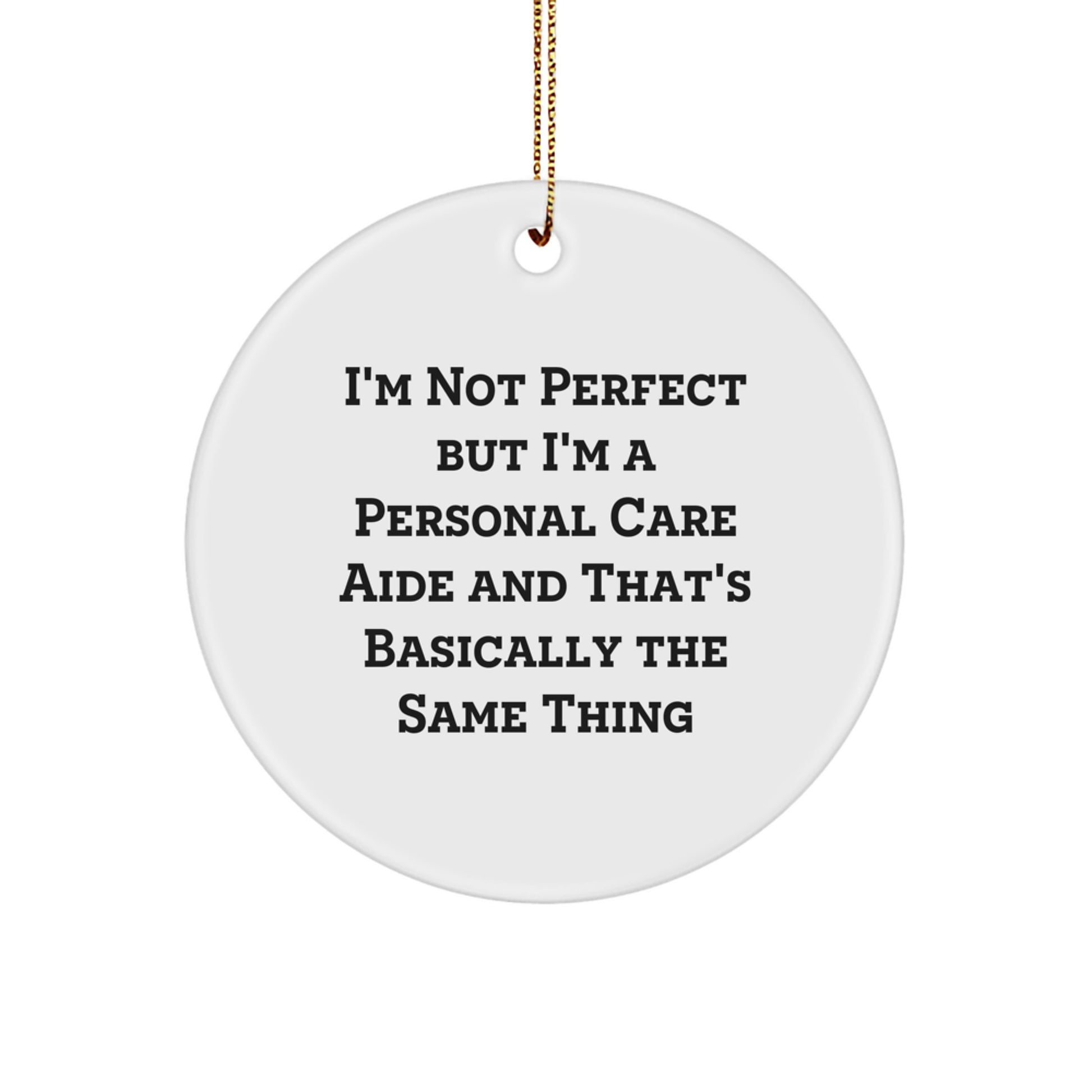 Playful Personal Care Aide Christmas Ornament for Friends Gift - Image 1