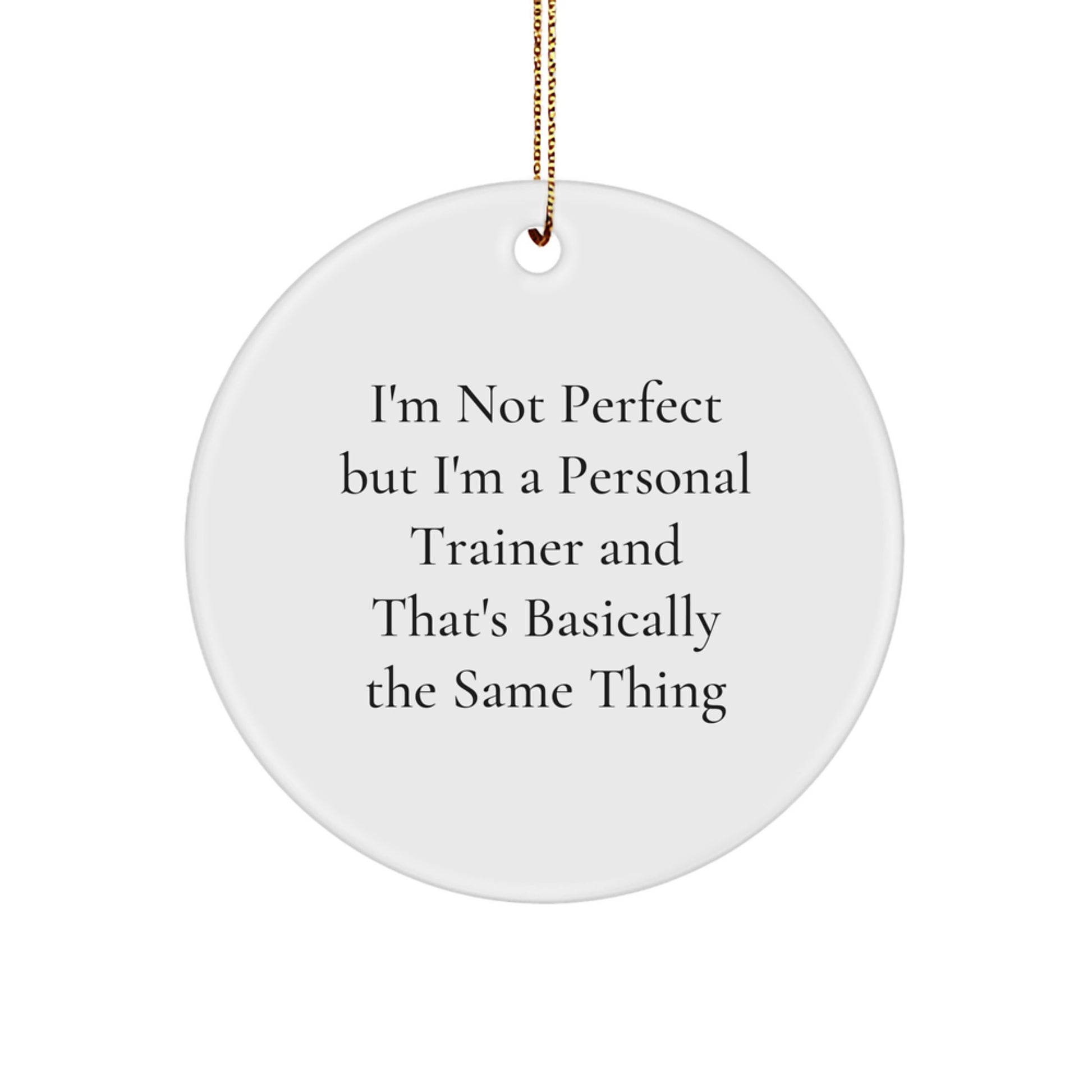 Personal Trainer Keepsake Vibrant Christmas Ornament for Him Gift - Image 1
