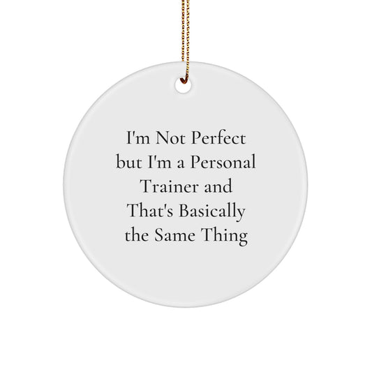 Personal Trainer Keepsake Vibrant Christmas Ornament for Him Gift - Image 1