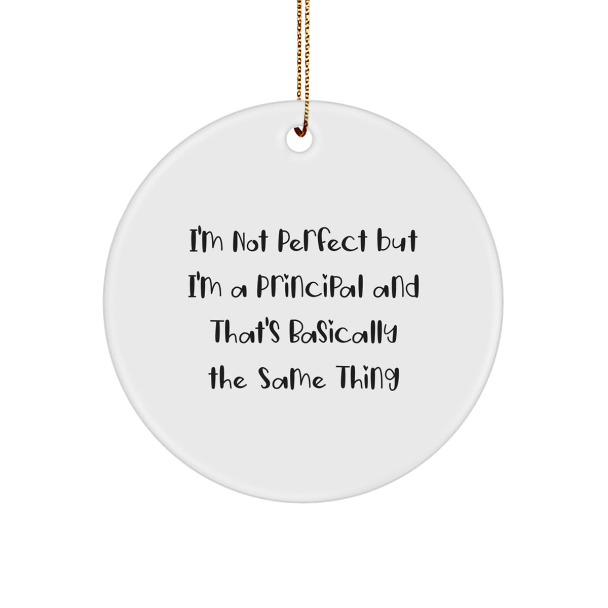 Principal Keepsake Christmas Ornament for Him Gift - Image 1