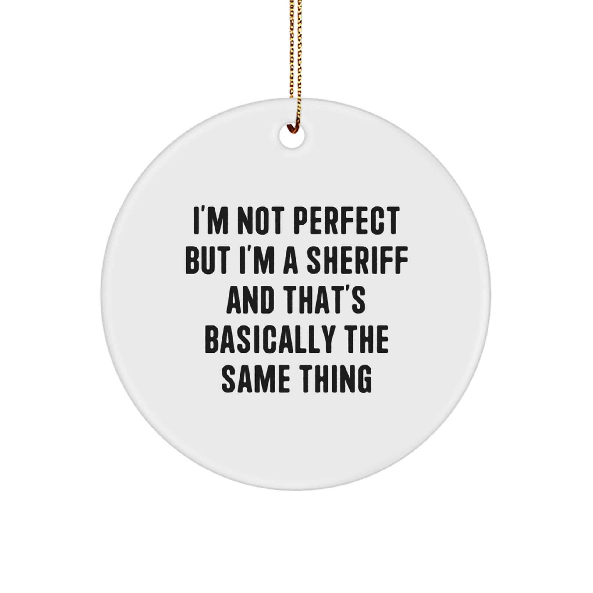 Sheriff Keepsake Christmas Ornament for Him Gift - Image 1