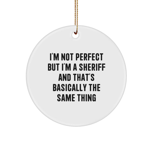 Sheriff Keepsake Christmas Ornament for Him Gift - Image 1
