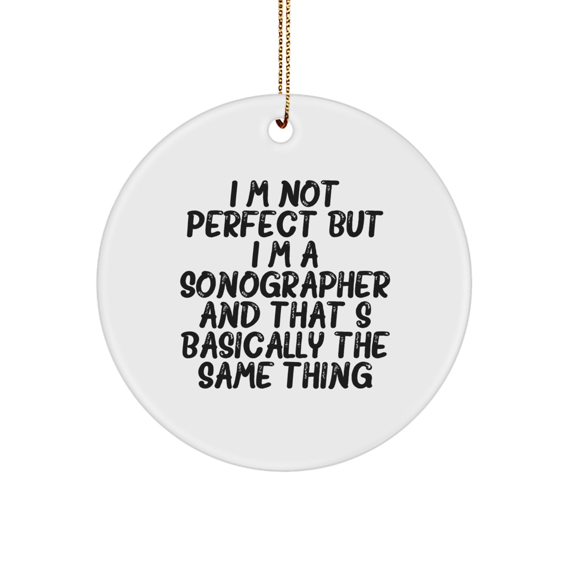 Sonographer Favorite Circle Ornament for Kids Christmas Gift - Image 1